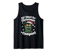 all I Want Compost Zero Waste Natale Umorismo Ambientale Canotta