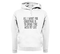 All I Want For Christmas Gatto - Adulti Felpa/Maglione - Divertente Pet Love