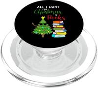 All I Want For Christmas Is Books Albero di Natale PopSockets PopGrip per MagSafe
