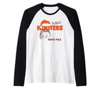 all I Want for Christmas is Hooters North Pole Chicken Wings Maglia con Maniche Raglan