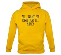 All I Want For Christmas Is Money - Bambini Felpa/Maglione - Funny Dosh Cash