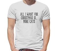 All I Want For Christmas Is More Gatti - T-Shirt - Animali Love Crazy Donna