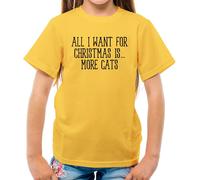 All I Want For Christmas Is More Gatti - T-Shirt - Gatto Pets Love Crazy Donna