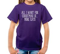 All I Want For Christmas Is More Gatti - T-Shirt - Gatto Pets Love Crazy Donna