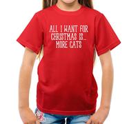 All I Want For Christmas Is More Gatti - T-Shirt - Gatto Pets Love Crazy Donna