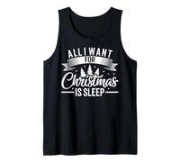 all I Want for Christmas Is Sleep Funny Stanchi Holiday Canotta