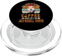 All I Want Is To Drink Coffee Pet My Jack Russell Terrier PopSockets PopGrip per MagSafe