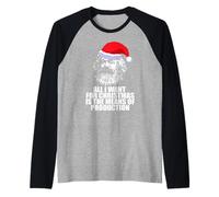 all I Want Natale MEZZI di Produzione Karl Marx Fun Meme Maglia con Maniche Raglan