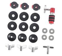 All in 1 Drum Felt Pad Pedale con Frizioni e Batteria Set Include Frizioni Grancassa e Tuning per Facile Setup Accessori Hardware