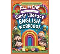 All in One English Early Literacy Workbook: Learn to Read & Write for Kids Ages 3-7 | Alphabet Tracing, Phonics, Vocabulary, CVC Words, Sight Words, Sentence Building & More | Fun English Worksheets
