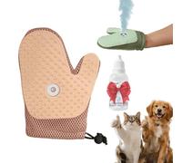 All-in-One Grooming Mist Glove for Pets, Grooming Mist Glove for Pets, Say Goodbye to Messy, Use Soothing Spray, Micro-Fine Spray to Lock Dandruff and Loose Hair (Pink)