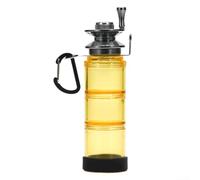 All in One Hand Line Fishing Solution Compact Reel e Multi Layer Tackle Storage (giallo)