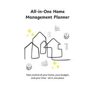 All-in-One Home Management Planner: Your household command center for time, cleaning, and budgeting