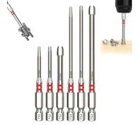 All-in-One Pagoda Hex Screwdriver Bit Set (6PCS), Universal 1.5-6mm Multiple Sizes Magnetic Pagoda Shaped Hex bit Set for Electric Drills and Wrenches (1Set)