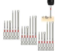 All-in-One Pagoda Hex Screwdriver Bit Set (6PCS), Universal 1.5-6mm Multiple Sizes Magnetic Pagoda Shaped Hex bit Set for Electric Drills and Wrenches (3Sets)