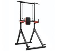 All-in-One Power Tower Dip Station Pull Up Bar Freestanding Multi Function Power Station Home Strength Training Tool Height Adjustable Full Body