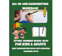 All-in-One Print Handwriting Workbook for Kids & Adults: 145 writing and learning pages to master writing and learning skills, do daily practice for 15 minutes.