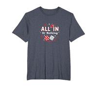 all in Or Nothing Gioco D'Azzardo Quote Casino Amante Regalo Maglietta, Uomo Taglie Grandi, Pervinca, 5X Tall