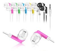 All' ingrosso bambini Bulk auricolari cuffie auricolari, 6 colori assortiti, per scuole, biblioteche, ospedali (50PACK)