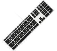 all-inside - Full size cover in silicone per tastiera per Apple con tastierino numerico cavo USB per iMac 08- Black