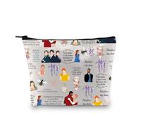 All is Fair - Trousse per cosmetici con scritta "All is Fair", con cerniera, motivo: ponte, All is Fair Makeup Bag 1uk, alla moda