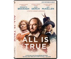 All Is True (DVD) Kenneth Branagh Ian McKellen Judi Dench Nonso Anozie