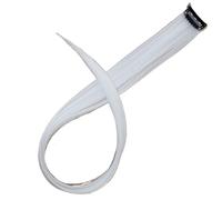 All Long Straight Color Hair Piece Extensions Clip In Highlight Rainbow Streak Pink Synthetic Strands On Clips(Color 1)