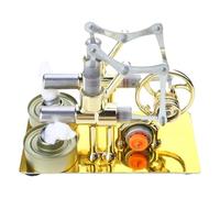 All Metal Stirling doppio motore esperimento prestazioni modello doppio generatore educazione motoria fisica giocattolo a vapore design