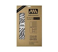 All Mountain Style AMS Paratelaio Extra ad alto impatto - protegge la tua bicicletta da graffi e ammaccature, Transparenti/Zebra