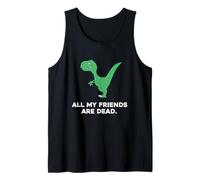All My Friends Are Dead, divertente maglietta per bambini con dinosauro Canotta
