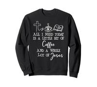 all Need I is Little Coffee & Jesus Mama Christian Mom Faith Felpa