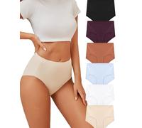 ALL OF ME Mutande Donna Vita Alta Slip Donna Senza Cuciture Slip Elasticizzati a Copertura Totale Confezione da 6 L