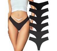 ALL OF ME Perizoma Donna Senza Cuciture Elastico Tanga Mutande Vita Media Microfibra String Invisibile Thong da 6 XS-XL