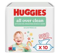 All Over Clean Salviette Umidificate per Bambini 560 Salviette Con Aloe Vera e