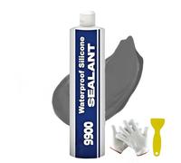 All-Purpose Super-Bonding Structural Sealant 9900, Waterproof Adhesive, Strong Sealing Compound, Multi-Surfaces Adhesive for Roof Bathroom Tile (Gray)