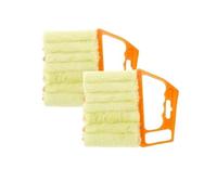 All-Purpose Washable Cleaning Brush, Blind Cleaner Brush Set - 7-Finger Microfiber Duster Tool, Portable Handheld Household Cleaning Kit for Window Blinds, AC Vents, Tracks, Shutters, Fans & Cars
