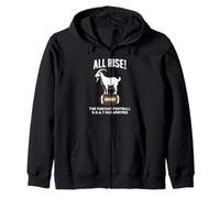 all Rise The Fantasy Football Goat è Arrivato per i Tifosi di Calcio Felpa con Cappuccio
