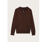 All Saints AllSaints - Mode - Felpa in lana merino con zip e cappuccio medium Marrone