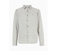 All Saints Camicia a maniche lunghe con bottoni a pressione AllSaints Gleason small Grigio