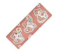 All Saints' Cartoon Bengala Cats Terracotta stampato yogamat gomma naturale antiscivolo, con borsa per il trasporto tapete para ejercicio 180,3 x 66 cm Per pavimento