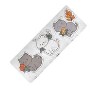 All Saints' Cartoon British Cats Bianco stampato caldo yoga mat gomma naturale antiscivolo, con tappetino da yoga tapete para ejercicio 180,3 x 66 cm Per yoga caldo