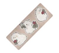 All Saints' Cartoon Himalayan Cats Blush stampato yoga mat non tossico gomma naturale antiscivolo, con tappetino da yoga tapete para ejercicio 180,3 x 66 cm per casa palestra