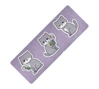 All Saints' Cartoon Scottish Fold Cats Viola stampato lavabile tappetino da yoga in gomma naturale antiscivolo, con tappetino da yoga tapete para ejercicio 180,3 x 66 cm per le donne
