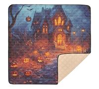 All Saints' Day Happy Halloween Candy, grande ed elegante tappetino da gioco per bambini, impermeabile, per pancia e gattonare, per neonati, neonati, 127 x 127 cm