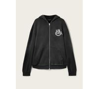 All Saints Felpa con cappuccio AllSaints Terra con zip large Nero