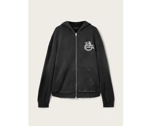 All Saints Felpa con cappuccio AllSaints Terra con zip large Nero