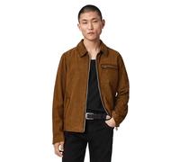 All Saints GIACCA DA UOMO IN PELLE ASHWOOD, MARRONE TANO, S
