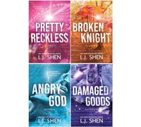 All Saints High Series 4 Books Set By L.J. Shen - Pretty Reckless, Broken Knight, Angry God, Damaged Goods