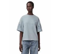 all Saints Maglia da Donna Lola Amelie Tee, Blu a Vita Alta, M