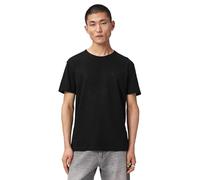 all Saints Maglia da Uomo Flax SS Crew Plain Jersey, Jet Black, L